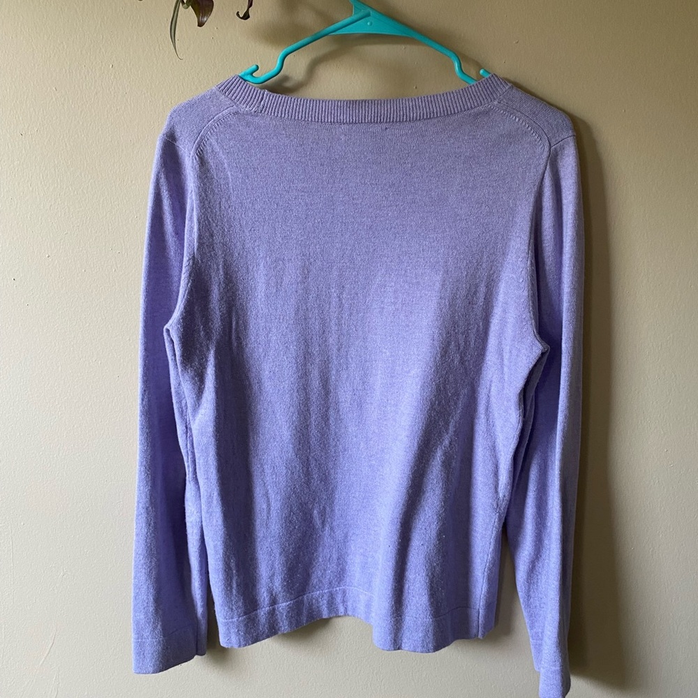 J. Crew Lavender Lightweight Crewneck Sweater